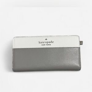 Kate Spade Two-Tone Gray and White Wallet